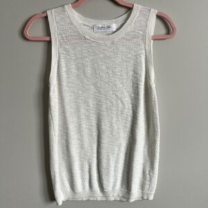 Womens White Tank, Size M/L